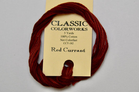 Red Currant Classic Colorworks 6 Strand Hand-Dyed Embroidery Floss