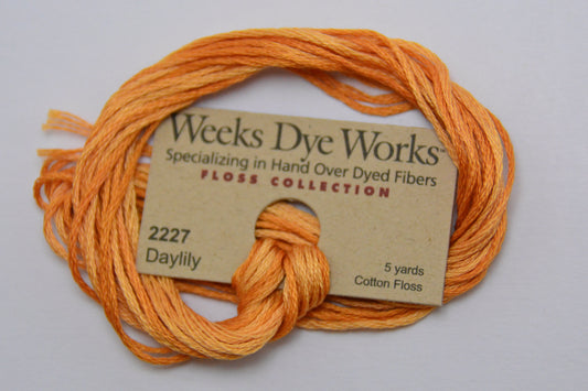 Daylily 2227 Weeks Dye Works 6-Strand Hand-Dyed Embroidery Floss