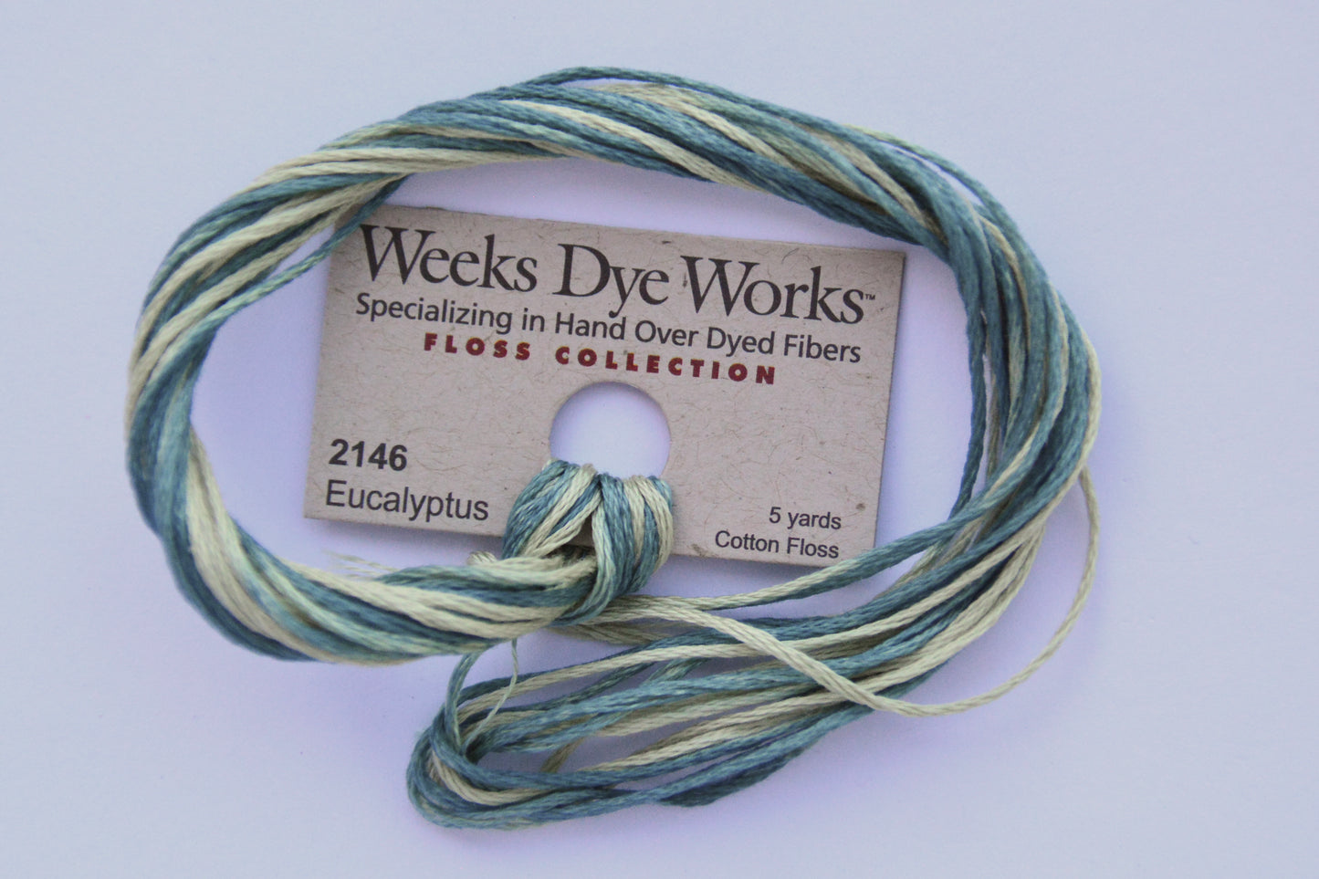 Eucalyptus 2146 Weeks Dye Works 6-Strand Hand-Dyed Embroidery Floss