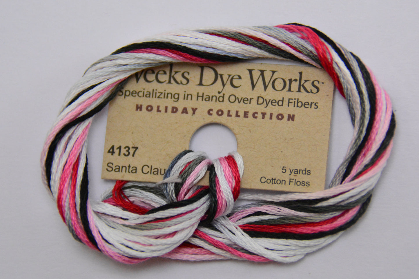 Santa Claus 4137 Weeks Dye Works 6-Strand Hand-Dyed Embroidery Floss