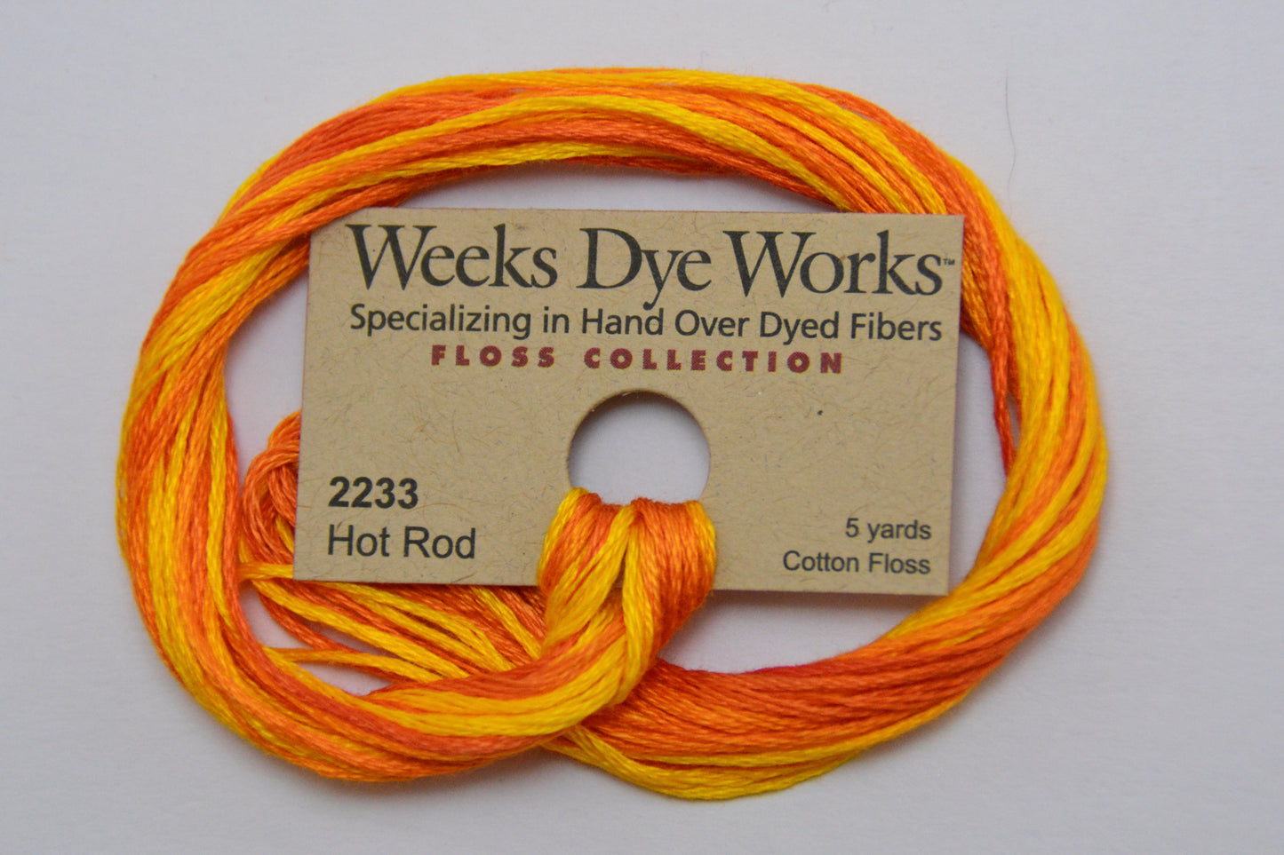 Hot Rod 2233 Weeks Dye Works 6-Strand Hand-Dyed Embroidery Floss