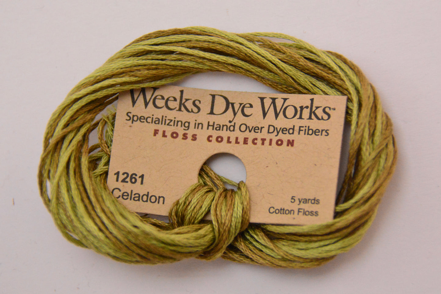 Celadon 1261 Weeks Dye Works 6-Strand Hand-Dyed Embroidery Floss