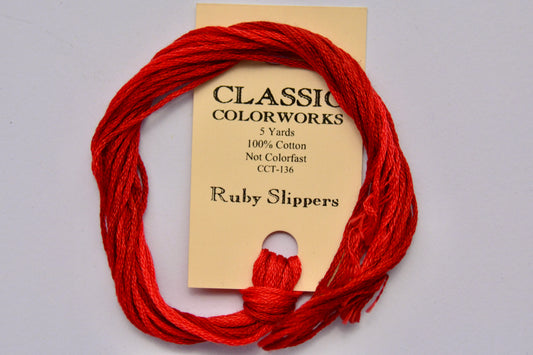 Ruby Slippers Classic Colorworks 6-Strand Hand-Dyed Embroidery Floss