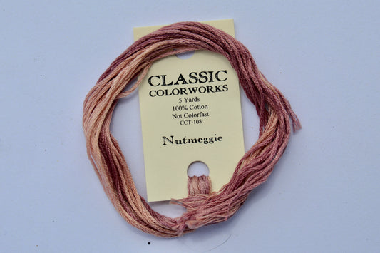 Nutmeggie Colorworks 6-Strand Hand-Dyed Embroidery Floss