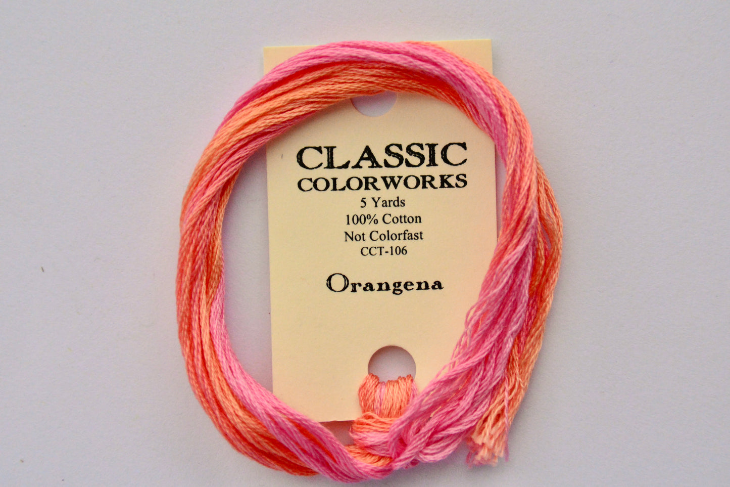 Orangena Classic Colorworks 6-Strand Hand-Dyed Embroidery Floss