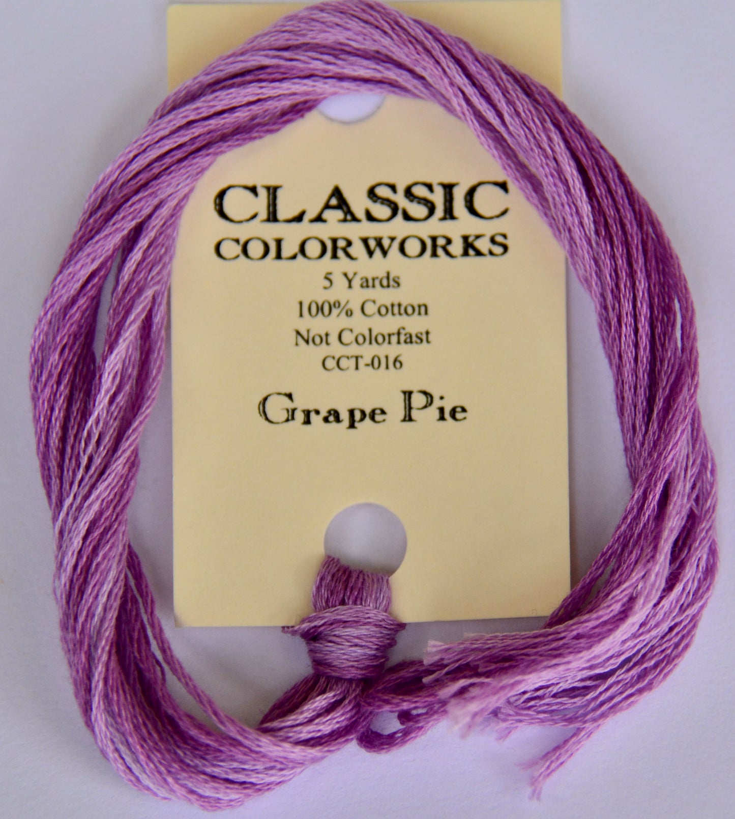 Grape Pie Classic Colorworks 6-Strand Hand-Dyed Embroidery Floss