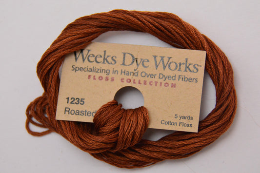 Roasted Figs 1235 Weeks Dye Works 6-Strand Hand-Dyed Embroidery Floss