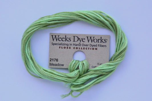 Meadow 2176 Weeks Dye Works 6-Strand Hand-Dyed Embroidery Floss