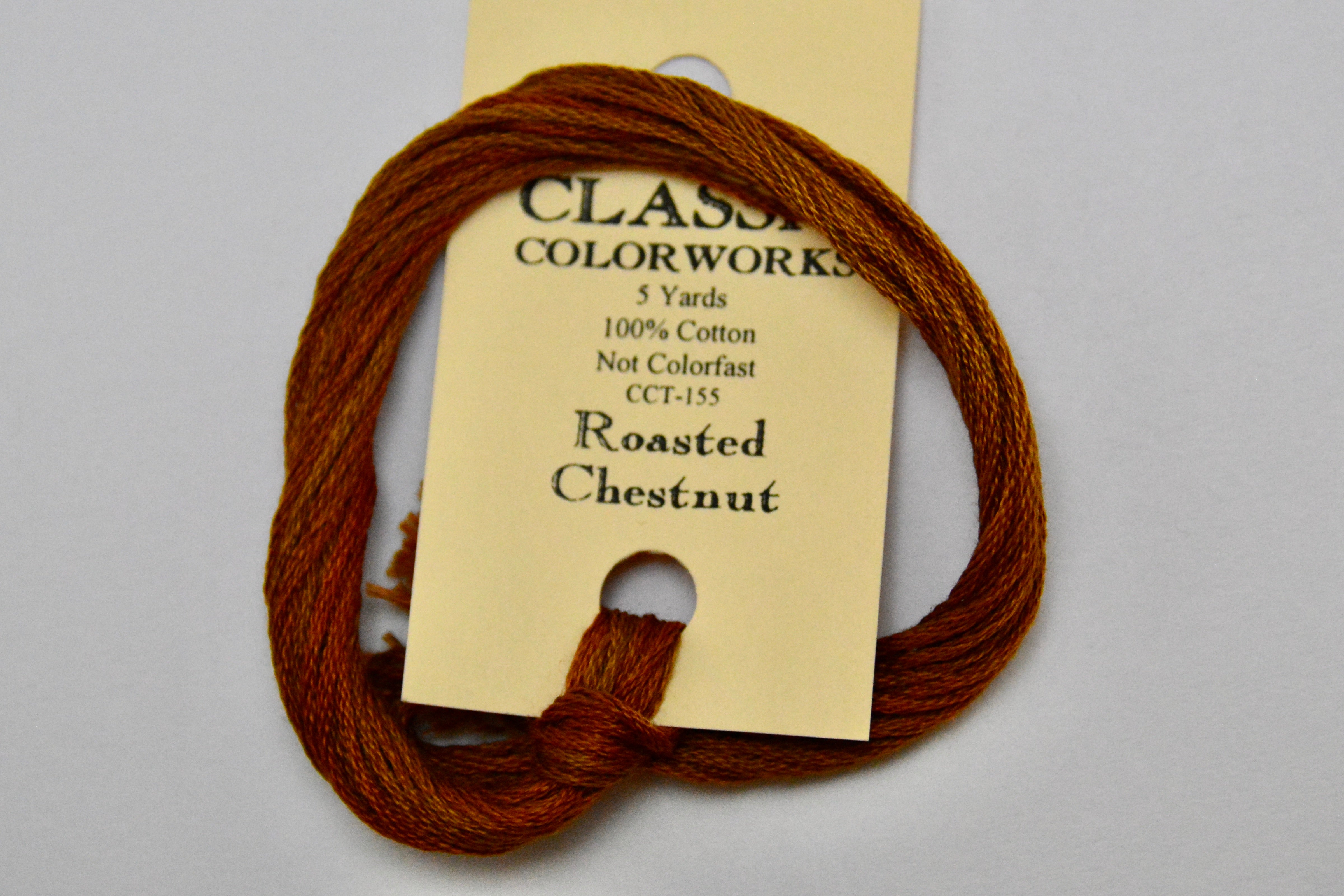 Classic Colorworks Roasted Chestnut Classic Colorworks 6 Strand Hand-Dyed Embroidery Flos ...