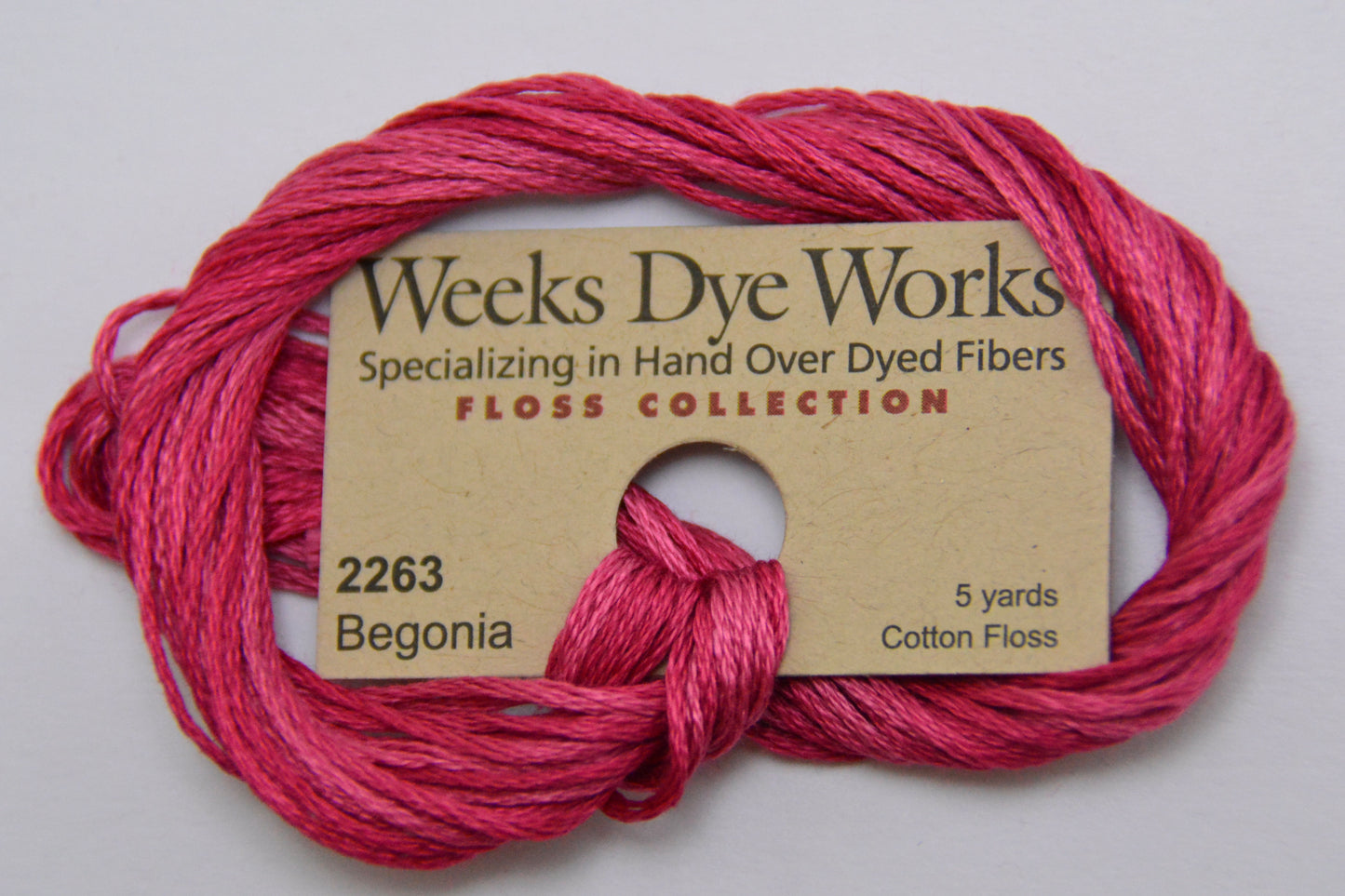 Begonia 2263 Weeks Dye Works 6-Strand Hand-Dyed Embroidery Floss