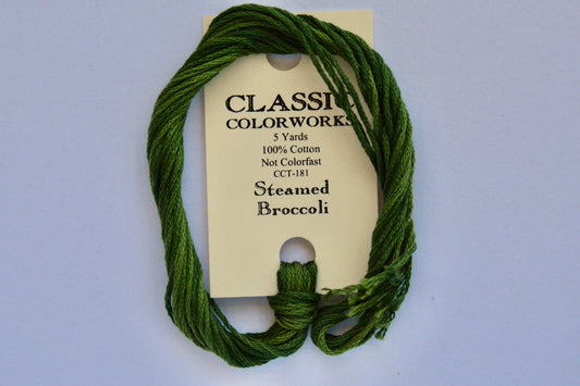 Steamed Broccoli Classic Colorworks 6-Strand Hand-Dyed Embroidery Floss