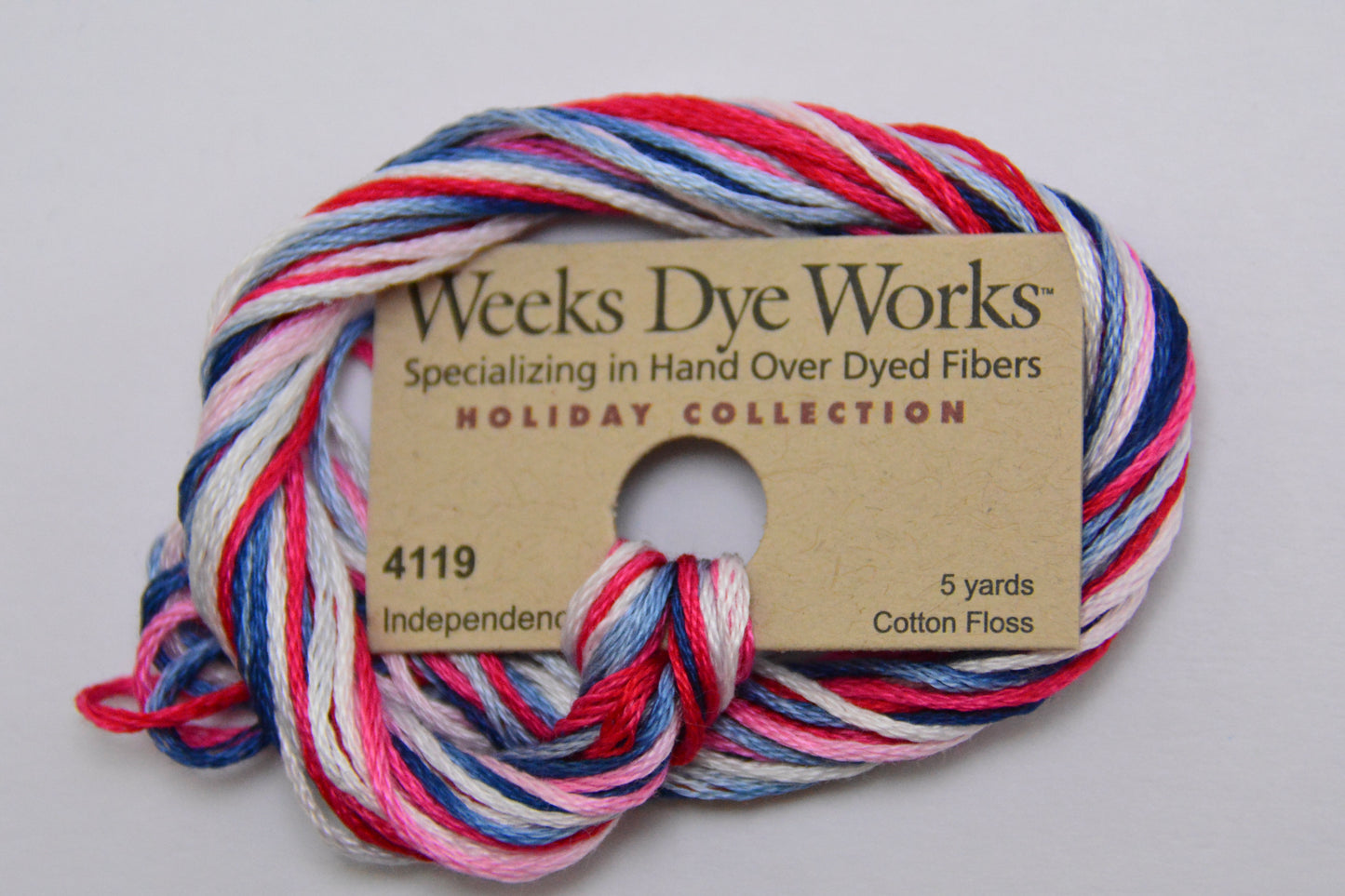 Independence 4119 Weeks Dye Works 6-Strand Hand-Dyed Embroidery Floss