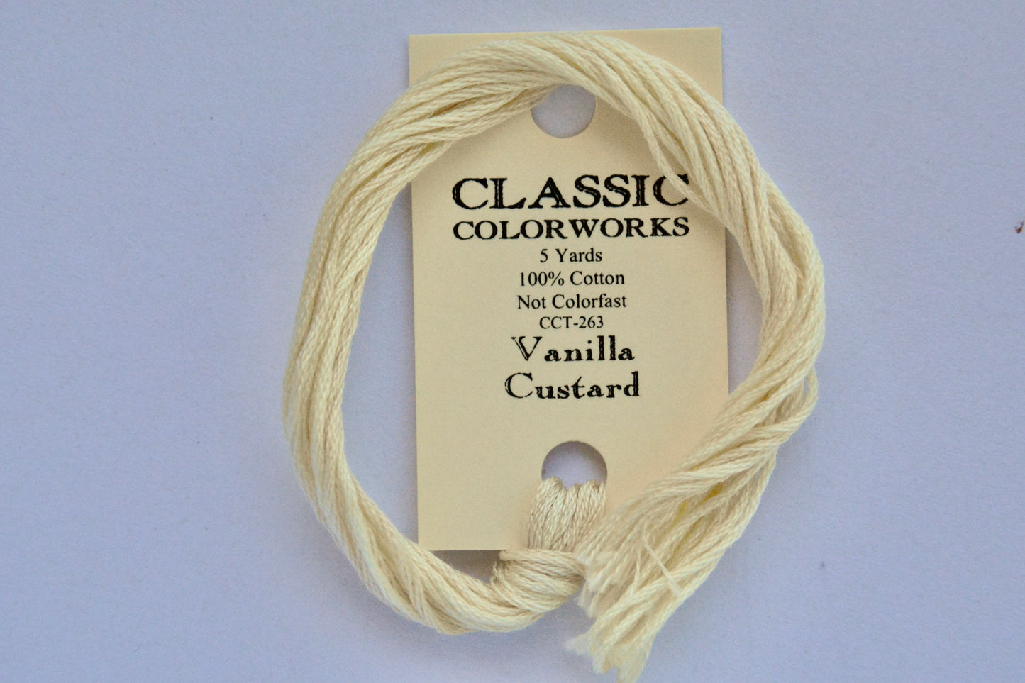 Vanilla Custard Classic Colorworks 6-Strand Hand-Dyed Embroidery Floss