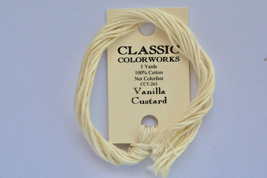 Vanilla Custard Classic Colorworks 6-Strand Hand-Dyed Embroidery Floss