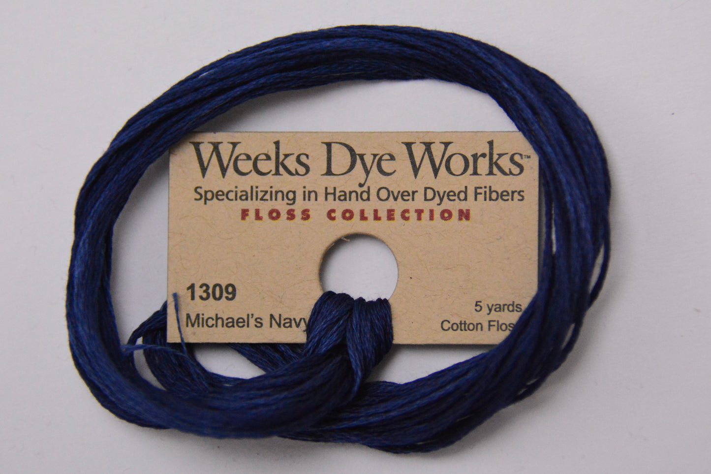 Michael’s Navy 1309 Weeks Dye Works 6-Strand Hand-Dyed Embroidery Floss