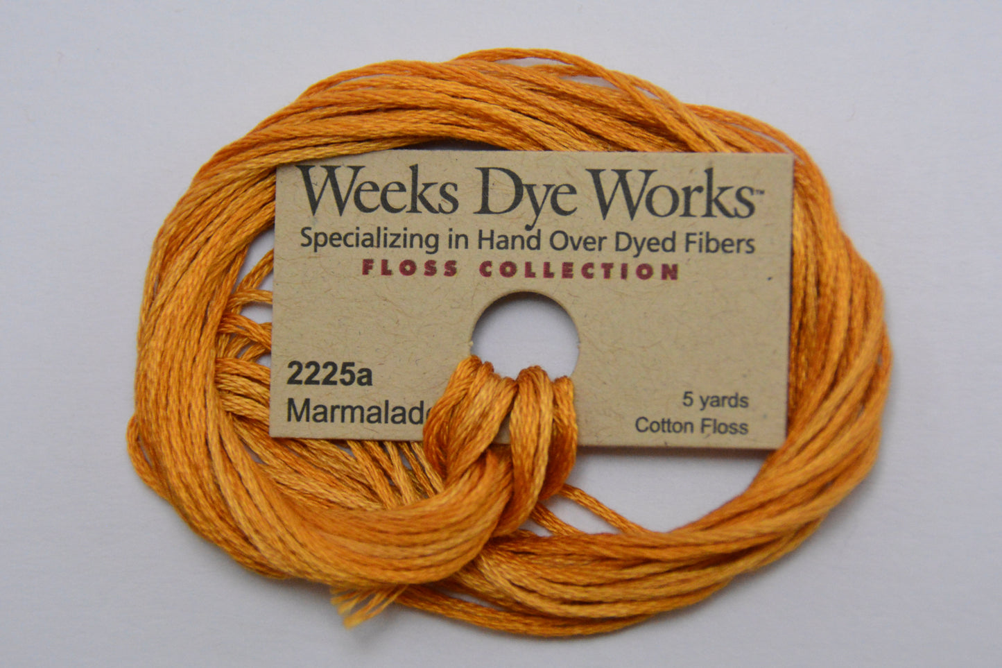 Marmalade 2225a Weeks Dye Works 6-Strand Hand-Dyed Embroidery Floss