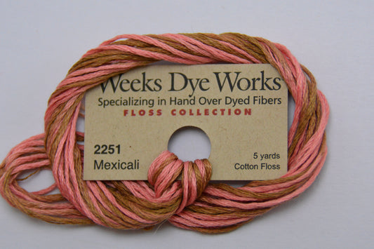 Mexicali 2251 Weeks Dye Works 6-Strand Hand-Dyed Embroidery Floss