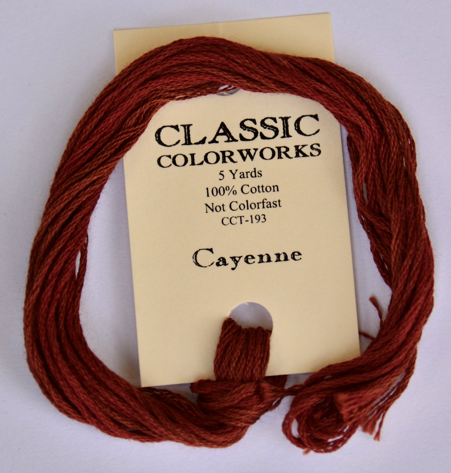 Cayenne Classic Colorworks 6-Strand Hand-Dyed Embroidery Floss