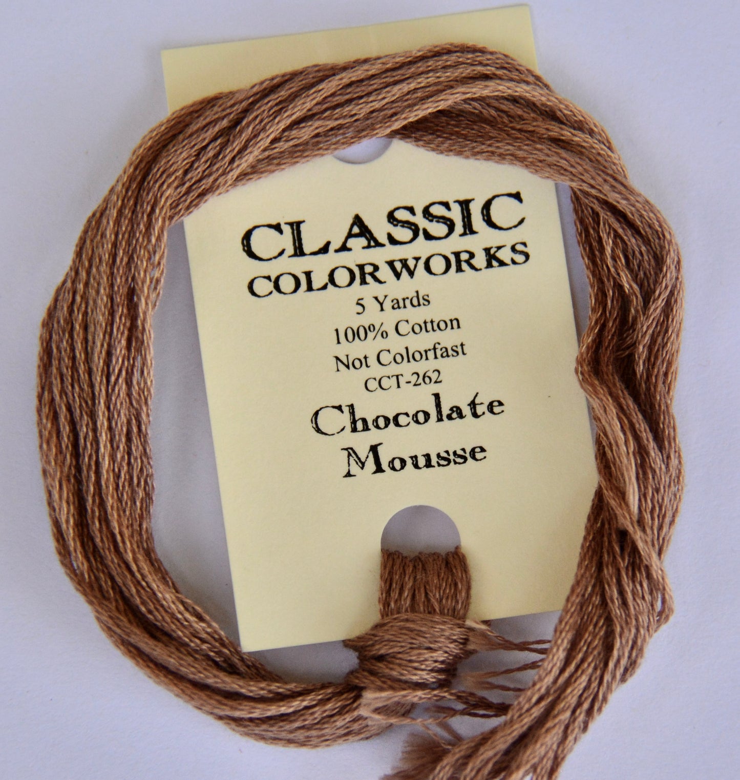 Chocolate Mousse Classic Colorworks 6-Strand Hand-Dyed Embroidery Floss