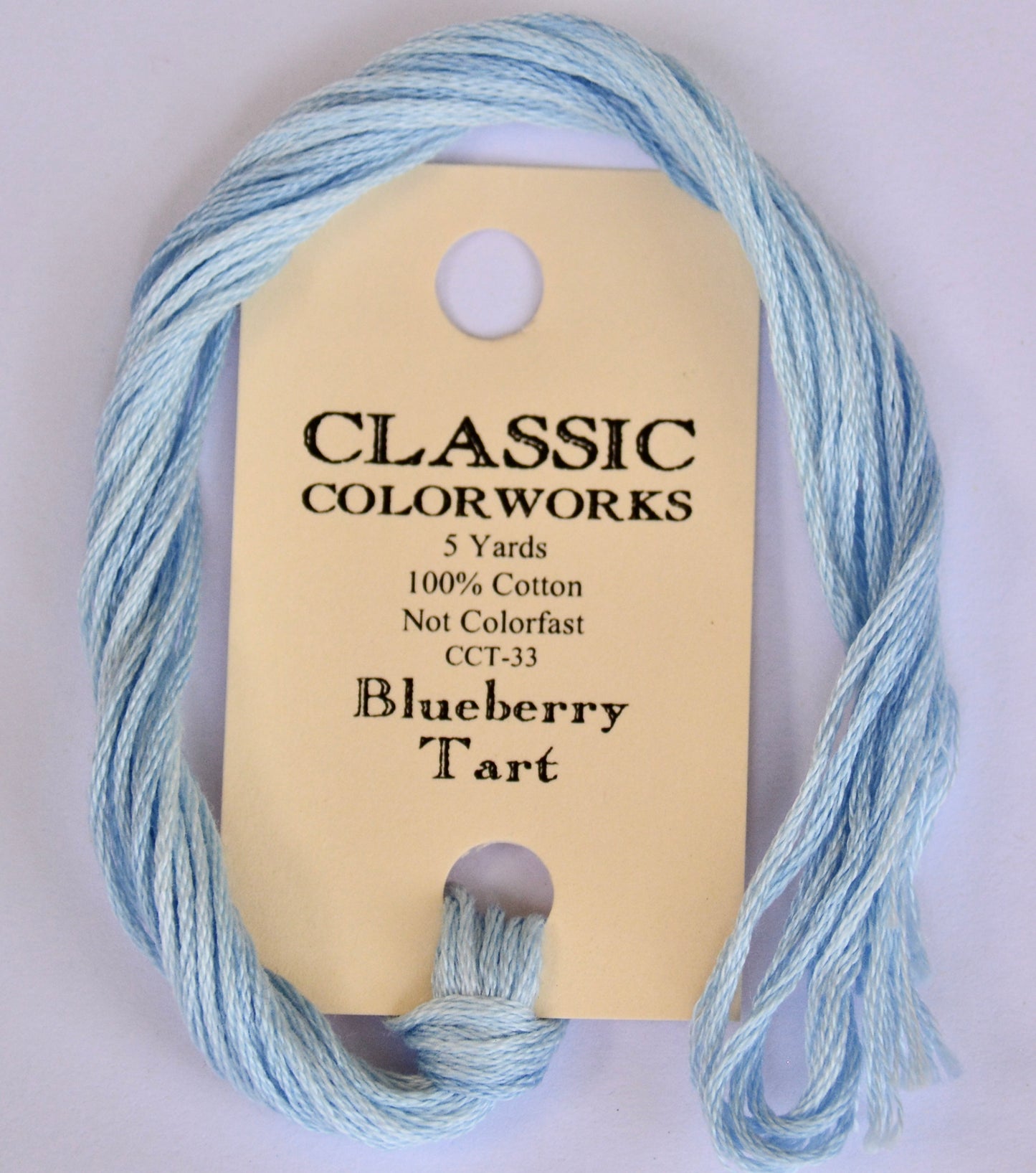 Blueberry Tart Classic Colorworks 6-Strand Hand-Dyed Embroidery Floss
