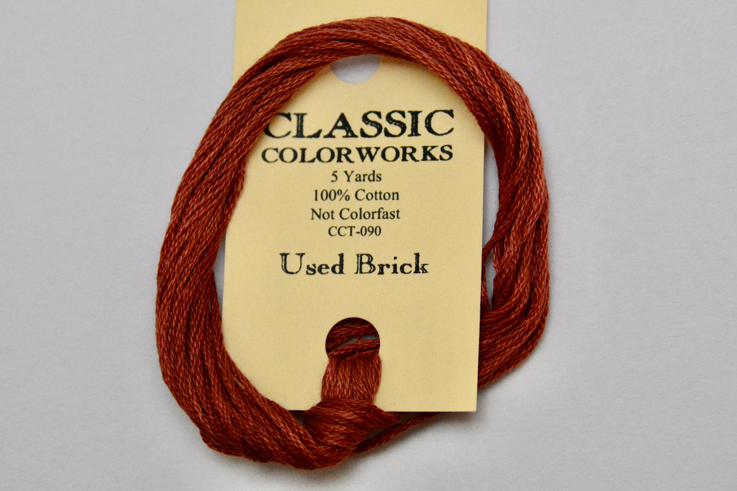 Used Brick Classic Colorworks 6 Strand Hand-Dyed Embroidery Floss