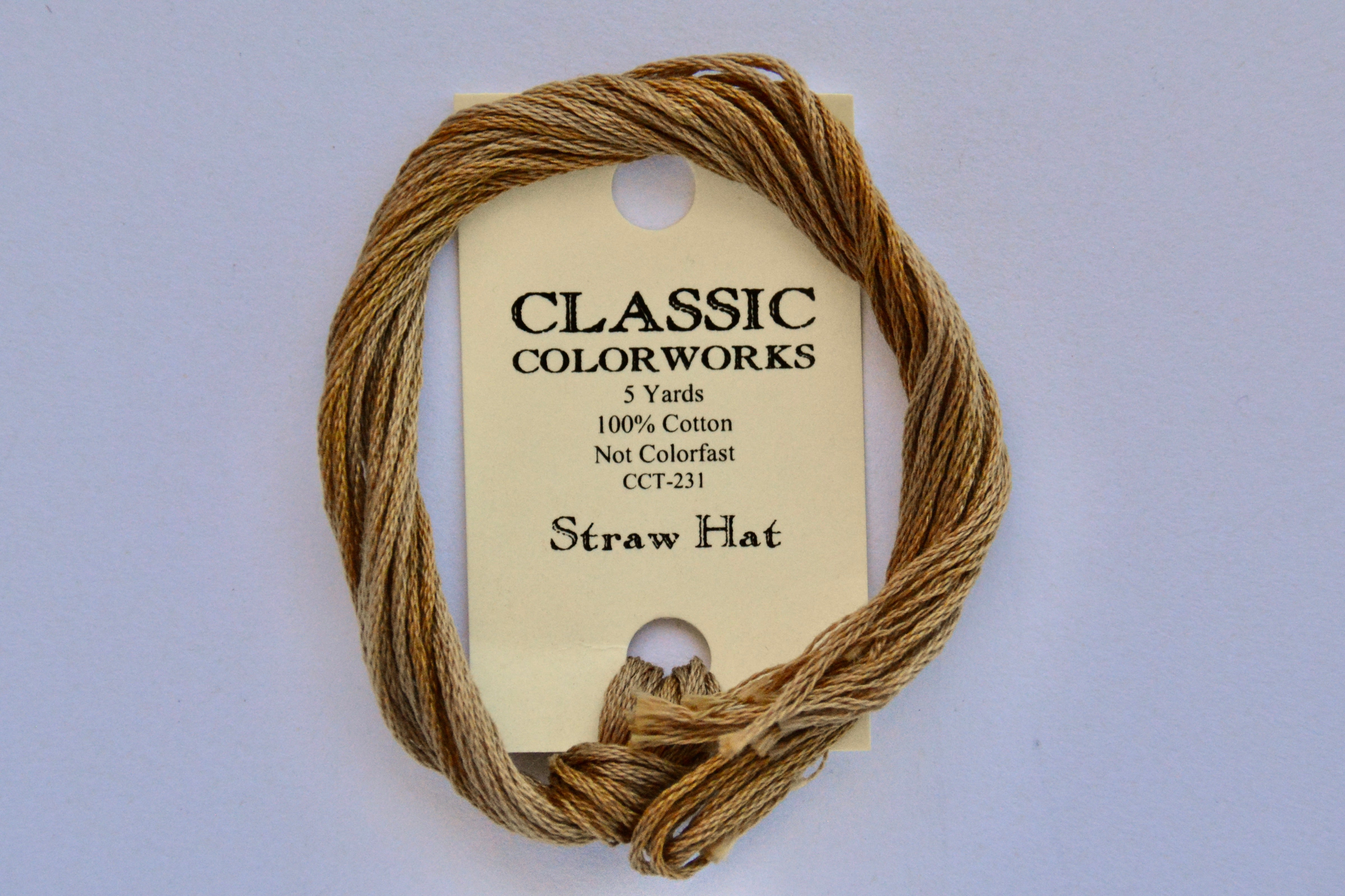 Classic Colorworks Straw Hat Classic Colorworks 6-Strand Hand-Dyed Embroidery Floss – The ...