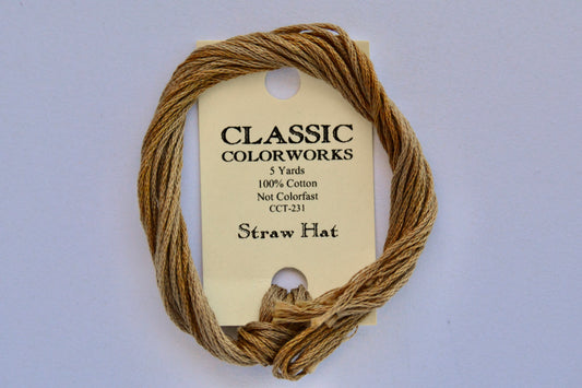 Straw Hat Classic Colorworks 6-Strand Hand-Dyed Embroidery Floss