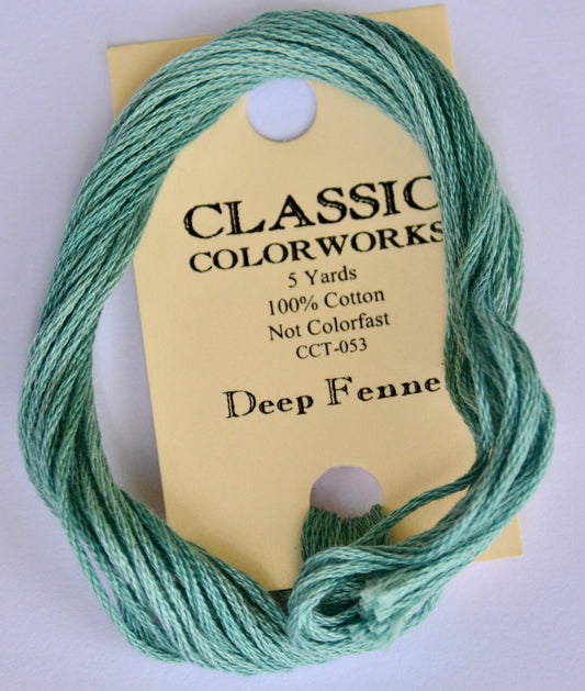 Deep Fennel Classic Colorworks 6-Strand Hand-Dyed Embroidery Floss