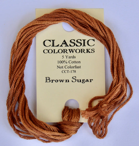 Brown Sugar Classic Colorworks 6-Strand Hand-Dyed Embroidery Floss