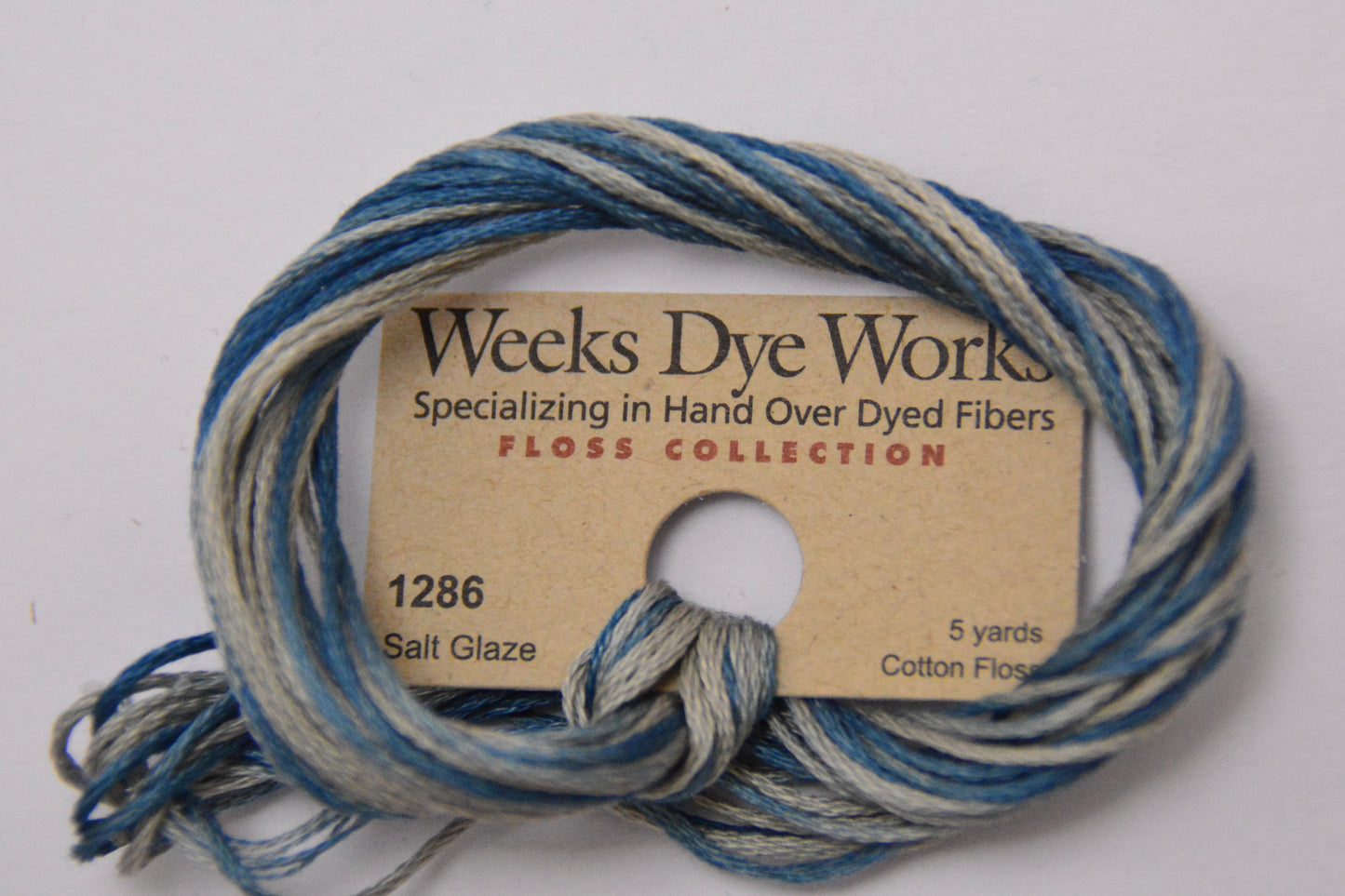 Salt Glaze 1286 Weeks Dye Works 6-Strand Hand-Dyed Embroidery Floss