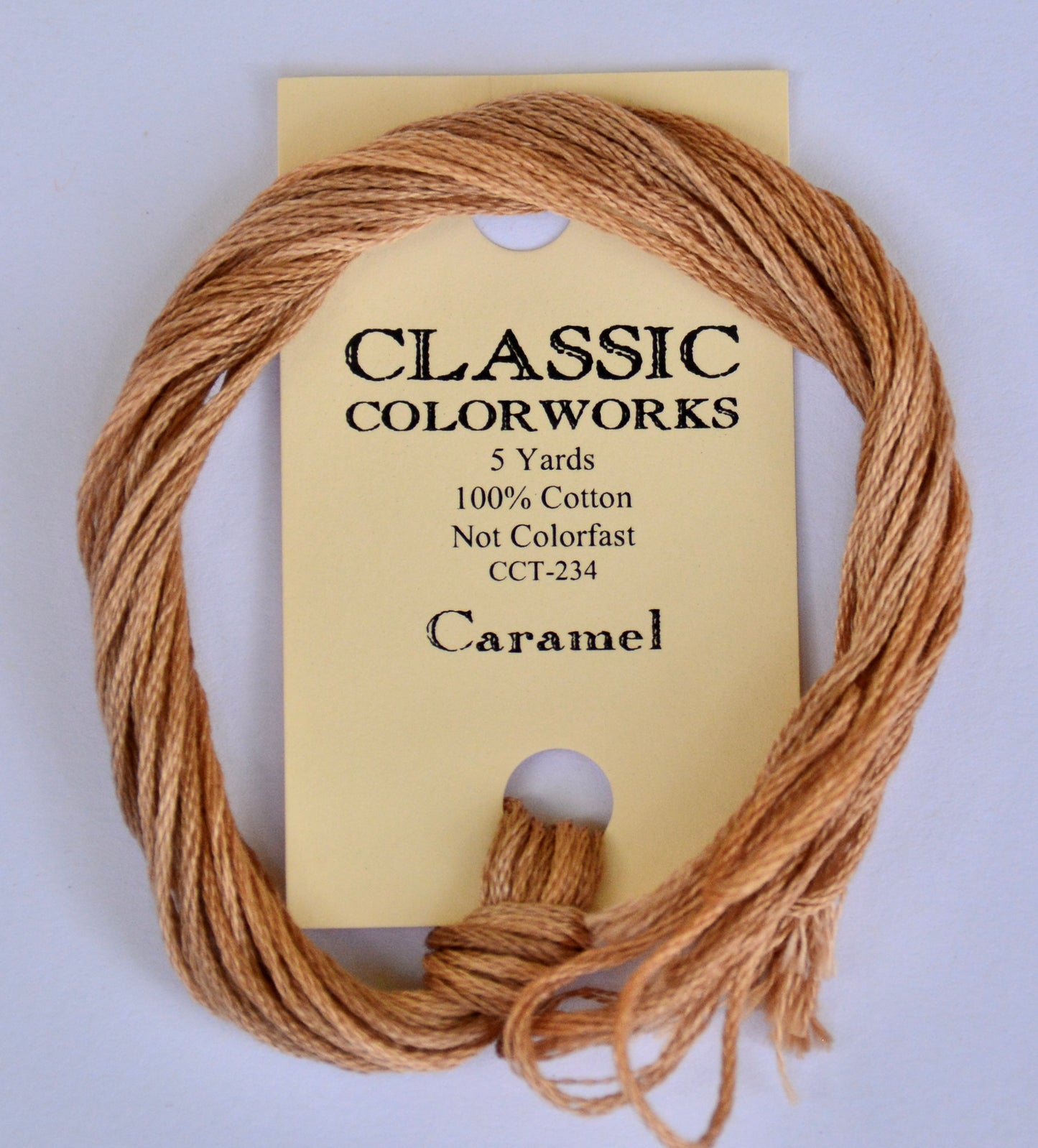 Caramel Classic Colorworks 6-Strand Hand-Dyed Embroidery Floss