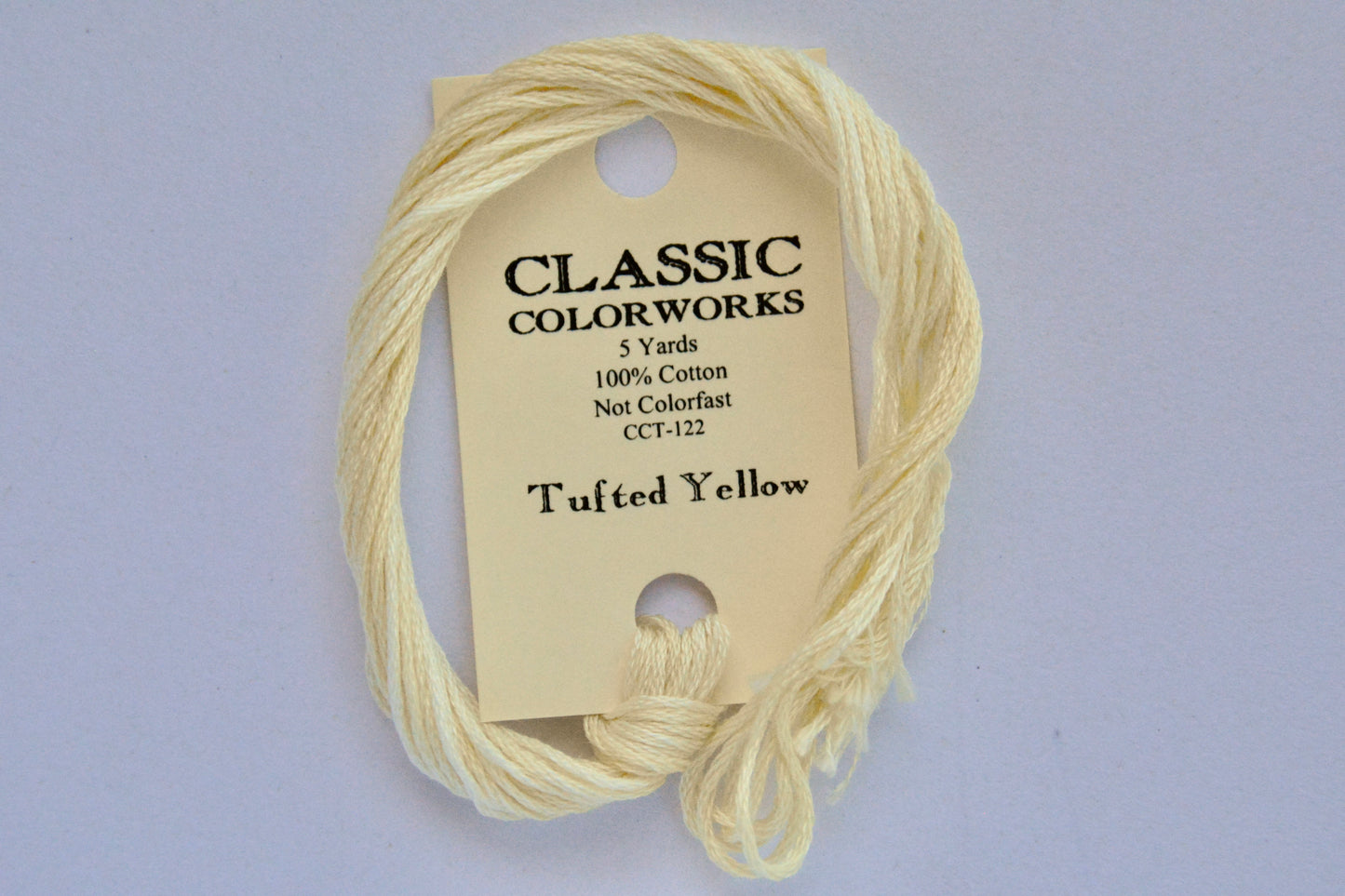 Tufted Yellow Classic Colorworks 6-Strand Hand-Dyed Embroidery Floss