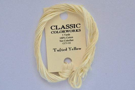 Tufted Yellow Classic Colorworks 6-Strand Hand-Dyed Embroidery Floss