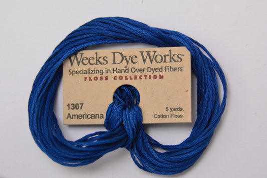 Americana 1307 Weeks Dye Works 6-Strand Hand-Dyed Embroidery Floss