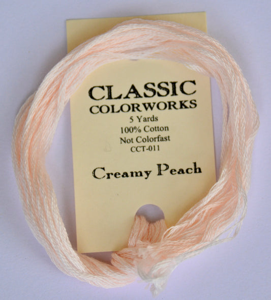 Creamy Peach Classic Colorworks 6-Strand Hand-Dyed Embroidery Floss