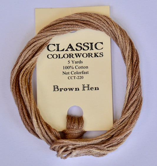 Brown Hen Classic Colorworks 6-Strand Hand-Dyed Embroidery Floss