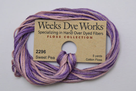 Sweet Pea 2296 Weeks Dye Works 6-Strand Hand-Dyed Embroidery Floss