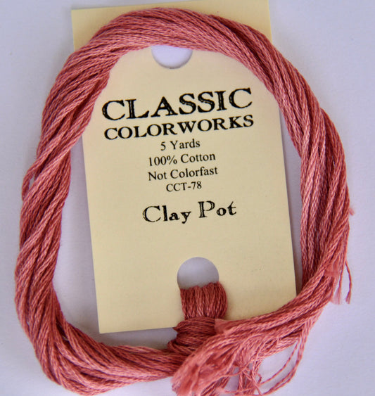 Clay Pot Classic Colorworks 6-Strand Hand-Dyed Embroidery Floss