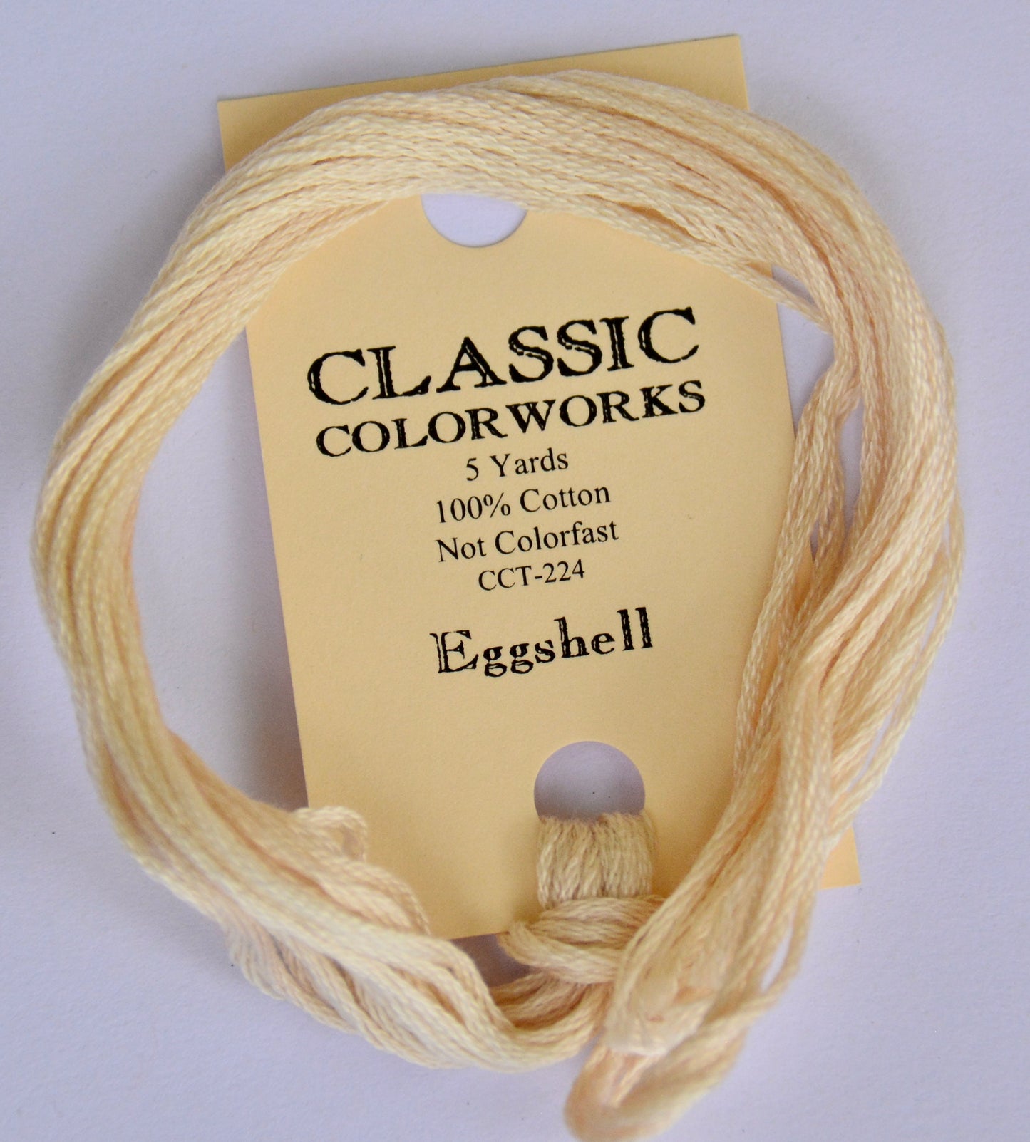 Eggshell Classic Colorworks 6-Strand Hand-Dyed Embroidery Floss