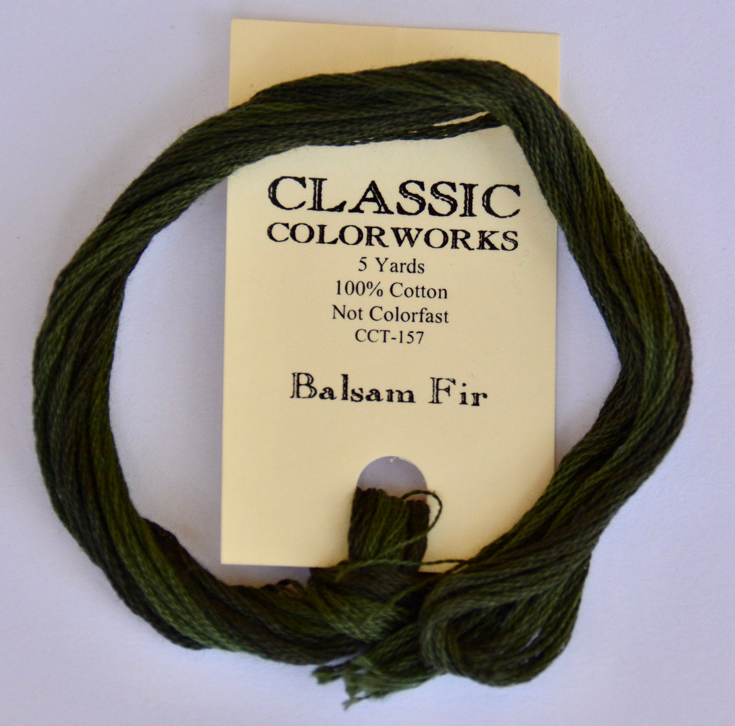 Balsam Fir Classic Colorworks 6-Strand Hand-Dyed Embroidery Thread