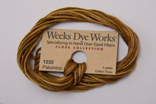 Palomino 1232 Weeks Dye Works 6-Strand Hand-Dyed Embroidery Floss