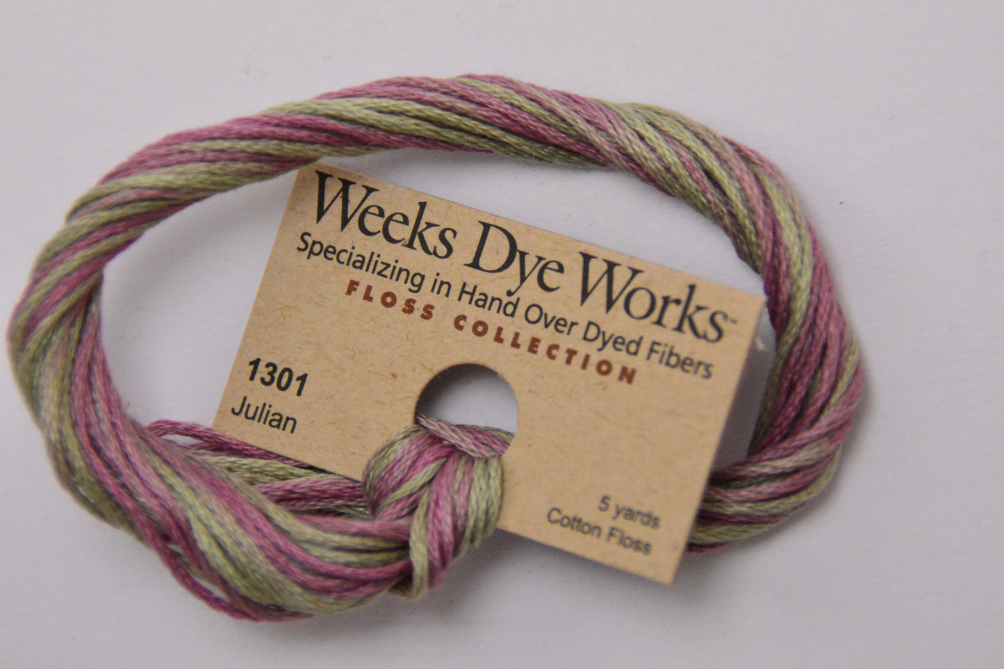 Julian 1301 Weeks Dye Works 6-Strand Hand-Dyed Embroidery Floss