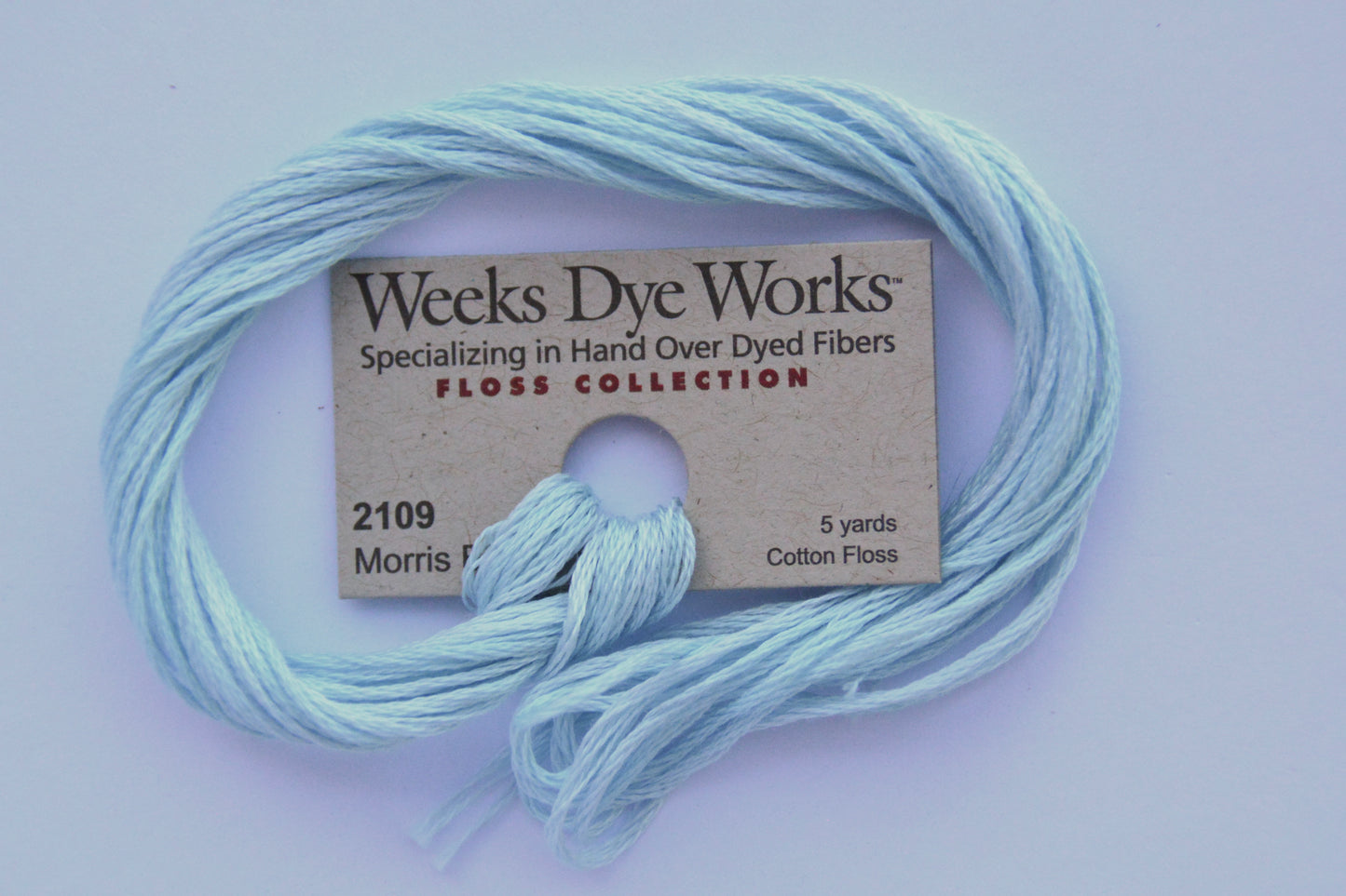 Morris Blue 2109 Weeks Dye Works 6-Strand Hand-Dyed Embroidery Floss