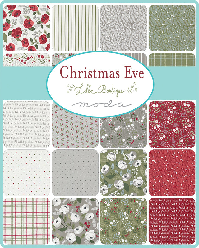 Christmas Eve M518312 Silver Wreath Dot Blender Lella Boutique for Moda Fabrics (sold in 25cm increments)