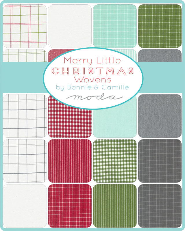 Merry Little Christmas Woven Charm Pack by Bonnie and Camille for Moda fabrics
