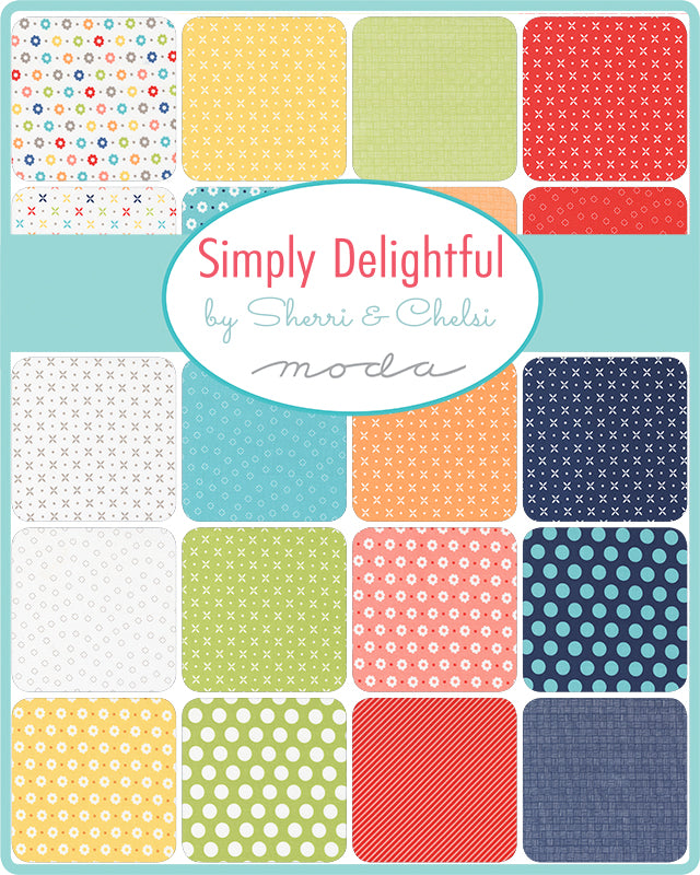 Simply Delightful Geranium Stripes M3764625 Meterage by Sherri and Chelsi for Moda fabrics (Sold in 25cm increments)