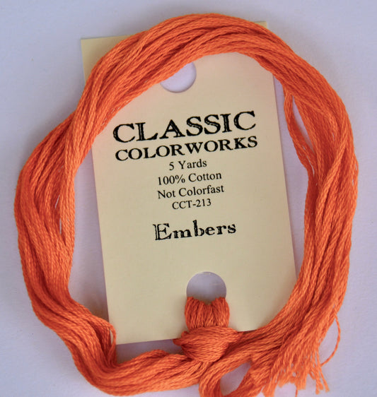 Embers Classic Colorworks 6-Strand Hand-Dyed Embroidery Floss