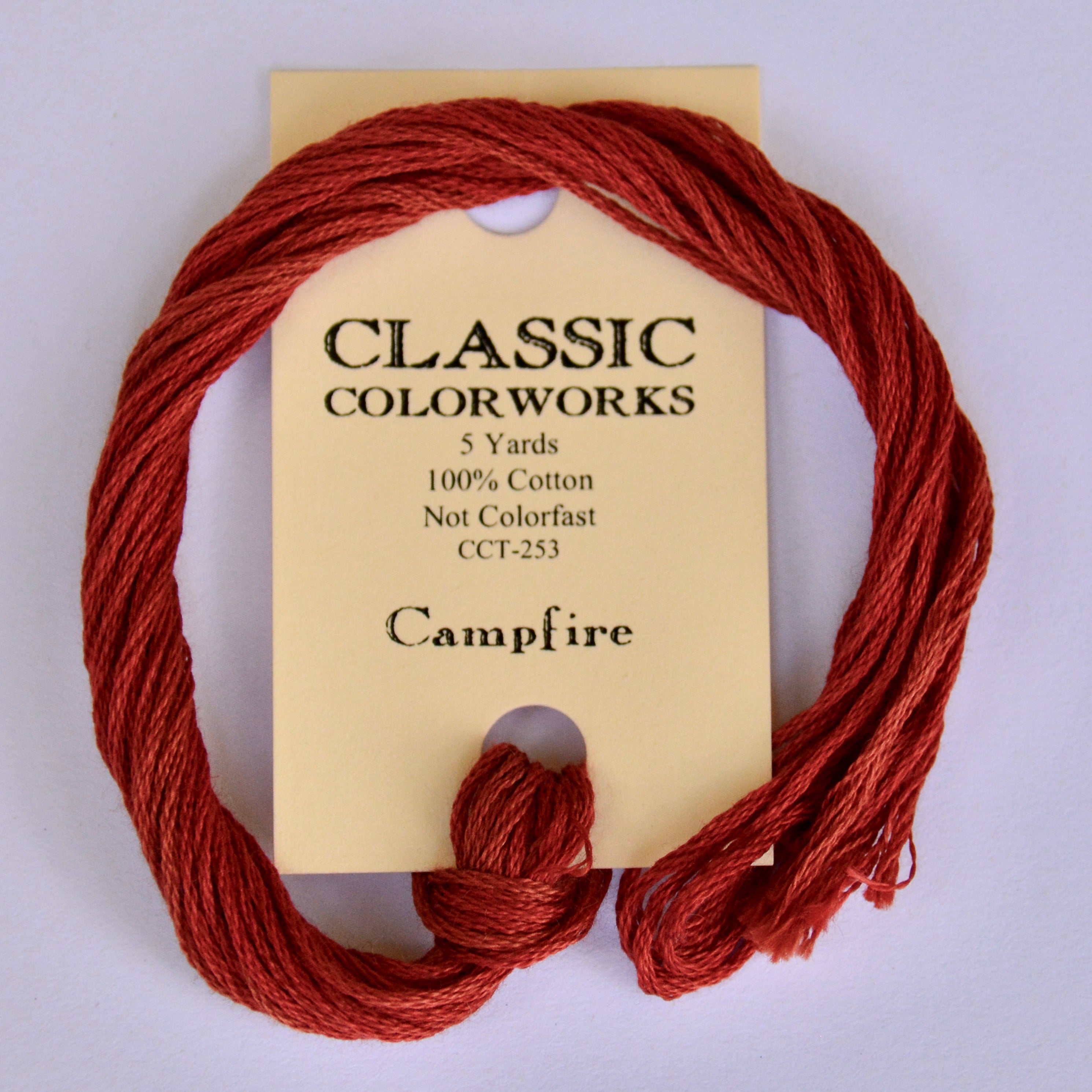Classic Colorworks Campfire Classic Colorworks 6-Strand Hand-Dyed Embroidery Floss – The ...