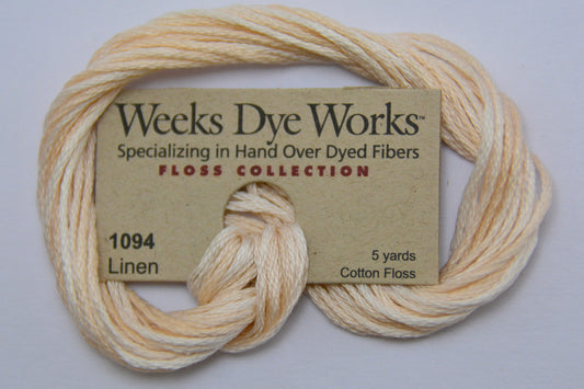 Linen 1094 Weeks Dye Works 6-Strand Hand-Dyed Embroidery Floss