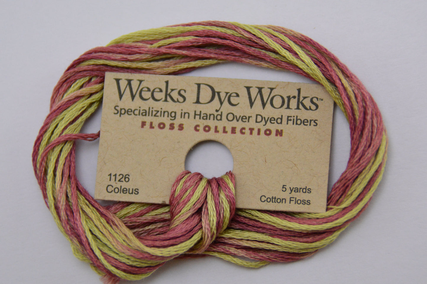 Coleus 1126 Weeks Dye Works 6-Strand Hand-Dyed Embroidery Floss